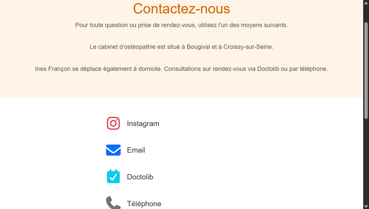 Page contact